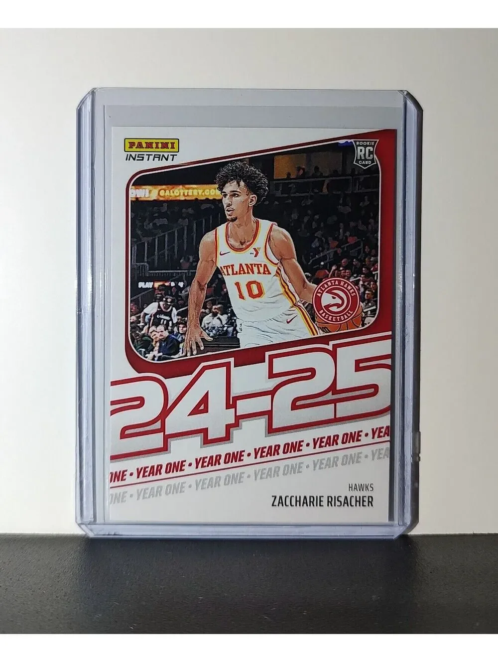 Zaccharie Risacher Rookie Card 2024-25 Panini Year One #1 Atlanta Hawks 1/613